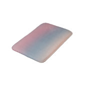 ブルーピンクグラデーショングラデーショぼやけン抽象デザイン バスマット (アングル)