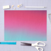 ブルーピンクグラデーショングラデーショぼやけン抽象デザイン 薄葉紙 (クラフト)