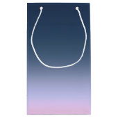 ブルーピンクグラデーション。 スモールペーパーバッグ (裏面)