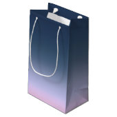 ブルーピンクグラデーション。 スモールペーパーバッグ (裏面アングル)