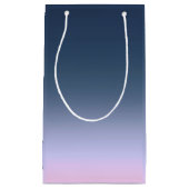 ブルーピンクグラデーション。 スモールペーパーバッグ (正面)