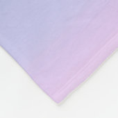 ブルーピンクグラデーション。 フリースブランケット (角)