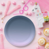 ブルーピンクグラデーション。 ペーパープレート (パーティー)