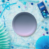 ブルーピンクグラデーション。 ペーパープレート (パーティー)