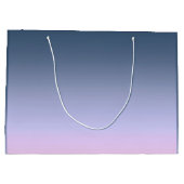 ブルーピンクグラデーション。 ラージペーパーバッグ (裏面)