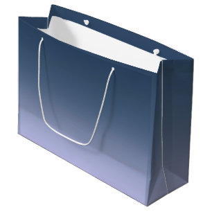 ブルーピンクグラデーション。 ラージペーパーバッグ