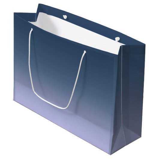 ブルーピンクグラデーション。 ラージペーパーバッグ (正面アングル)