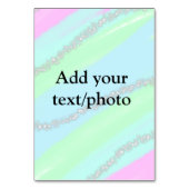 ブルーピンクグリーングリッタースパークルパステル名p テーブルナンバー (裏面)