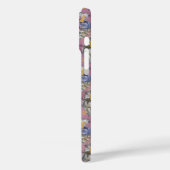 ブルーピンクグレーハロウィンカボチャ&フラワーズ Case-Mate iPhoneケース (裏面 / 左)