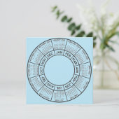 ブルーピンクジェンダーリビールパーティの招待状 シーズンカード (スタンド正面)