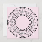 ブルーピンクジェンダーリビールパーティの招待状 シーズンカード (裏面)