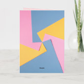 ブルーピンクスコーピオン誕生日カード カード (裏面)