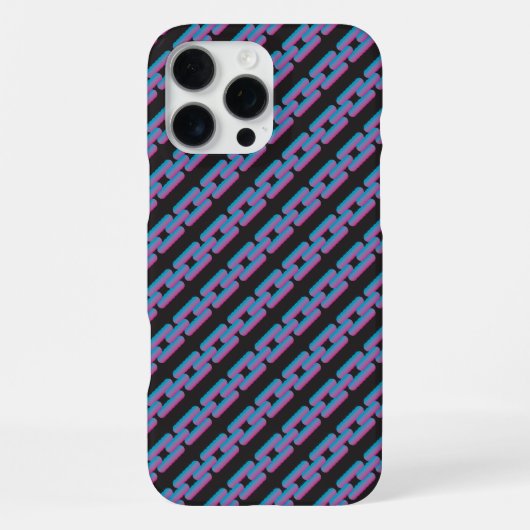 ブルーピンクチェーンiPhone/iPadケース iPhoneケース (裏面)