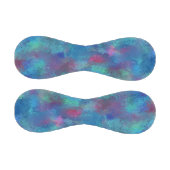 ブルーピンクティール（緑がかった色）水彩抽象化 野球ボール (パネル)