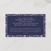 ブルーピンクドッグウォーカーペット 名刺 (裏面)