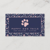 ブルーピンクドッグウォーカーペット 名刺 (正面)