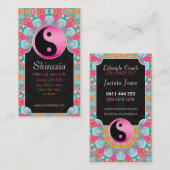 ブルーピンクニューエイジバランスライフスタイルコーチ 名刺 (正面/裏面)