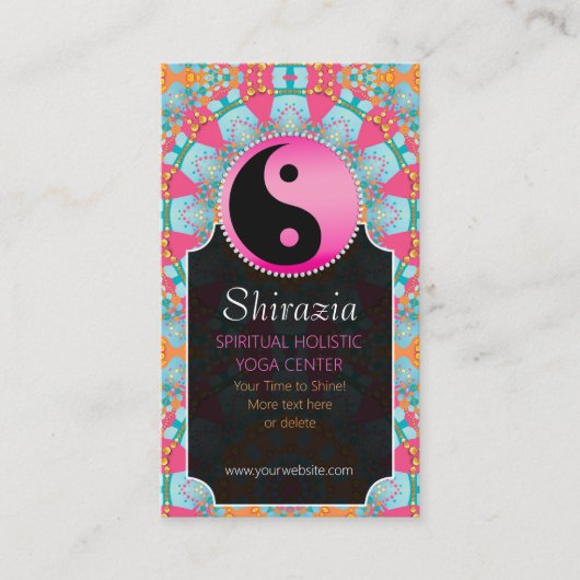 ブルーピンクニューエイジバランスライフスタイルコーチ 名刺 (正面)