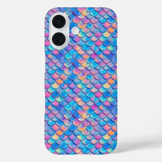 ブルーピンクネオンスケール Case-Mate iPhoneケース (裏面)