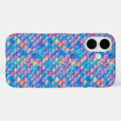 ブルーピンクネオンスケール Case-Mate iPhoneケース (裏面 (横))