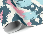 ブルーピンクパステルヒョウ ラッピングペーパー (ロールコーナー)