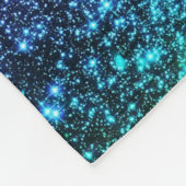 ブルーピンクパープルスパークルブランケット フリースブランケット (角)