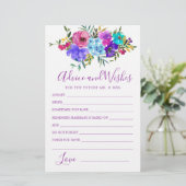 ブルーピンクパープルフローラアドバイスとウィッシュズカード (スタンド正面)