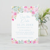 ブルーピンクピーチパープルザデイト 招待状 (スタンド正面)