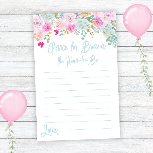 ブルーピンクピーチフローラボーイベビーシャワーゲームアドバイス