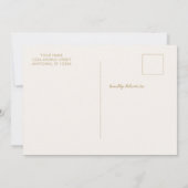 ブルーピンクファンキーの平和と愛の写真クリスマス カード (裏面)