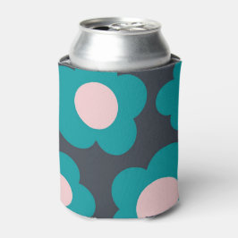 ブルーピンクフローラエレガントトロピカルフラワースリーブ 缶クーラー