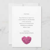 ブルーピンクフローラハッピーマザーズデイ カード (裏面)