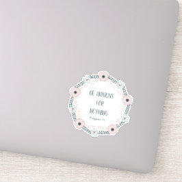 ブルーピンクフローラ聖句の不安 シール