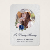 ブルーピンクフローラ追悼式祈りの言葉カード (正面)