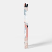 ブルーピンクブラックパステルアブストラクション iPhoneケース (左側面)