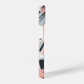 ブルーピンクブラックパステルアブストラクション iPhoneケース (右側面)