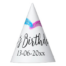 ブルーピンクマーメイド水彩 名前 誕生日