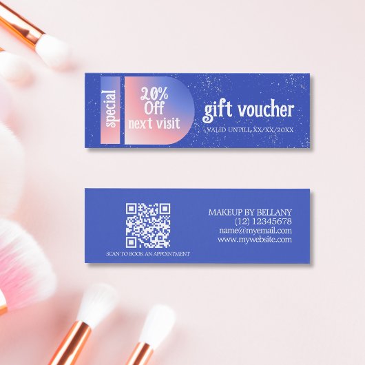 ブルーピンクモダングラディエントクラシックメイクアップアーティスト