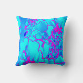 ブルーピンクモダンデザインアコンテンポラリークセント クッション (裏面)