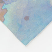 ブルーピンクワールドマップデザイン48 フリースブランケット (角)