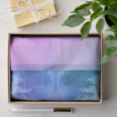 ブルーピンク山脈の森の風景が呼吸 薄葉紙 (ギフト)