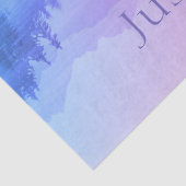 ブルーピンク山脈の森の風景が呼吸 薄葉紙 (詳細)