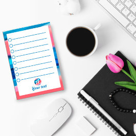 ブルーピンク抽象芸術イニシャルポストイットノート ポストイット