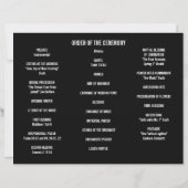 ブルーピンク水彩花結婚式 プログラムチラシ (裏面)