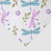 ブルーピンク紫色の水色トンボ 薄葉紙 (詳細)