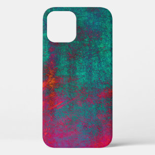 ブルーピンク背景テクスチャセメント壁紙abstract, a iPhone 12ケース