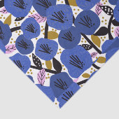 ブルーピンク金ゴールドフローラルパターンティッシュペーパー 薄葉紙 (詳細)