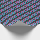 ブルーピンク鎖 ラッピングペーパー (角)