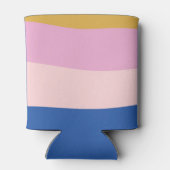 ブルーピンク黄色かわいいよくはしゃぐカスタムベビーシャワー 缶クーラー (裏面)