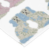 ブルーピンク（犬）スタッフォードドッグジンジャージャースジャー テーブルクロス (アングル)